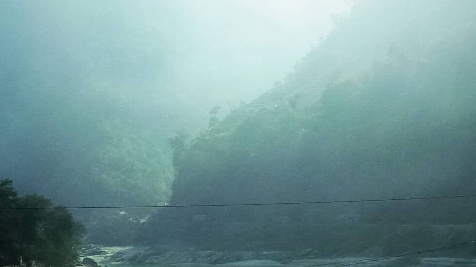 The Trishuli river in Nepal